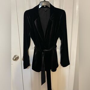 J. Jill Black Velvet Women's Blazer